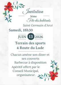 Affiche fête des habitants 2026