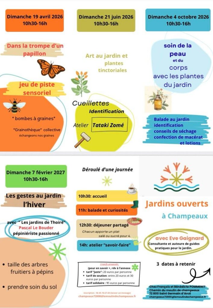 Evènements au Moulin de Champeaux